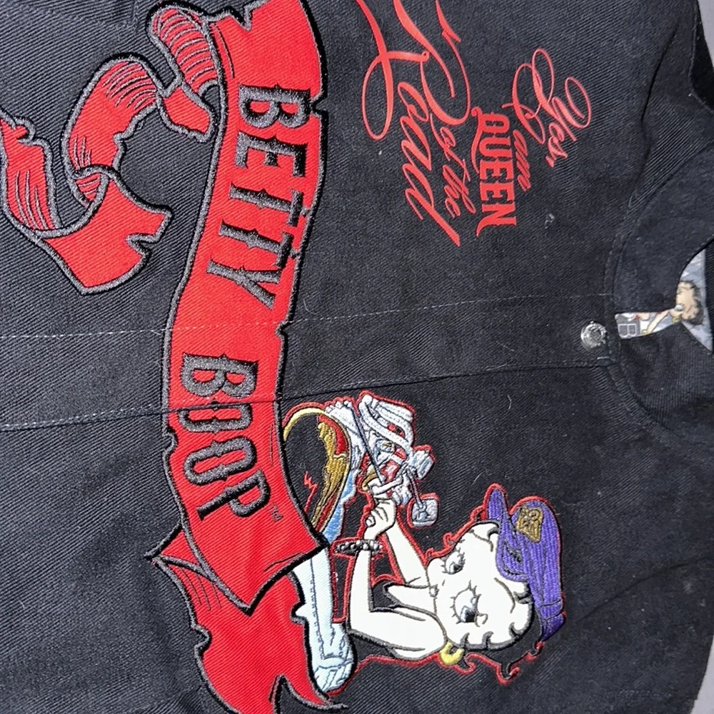 Betty boop varsity vintage jacket with matching mini purse - Picture 4 of 6